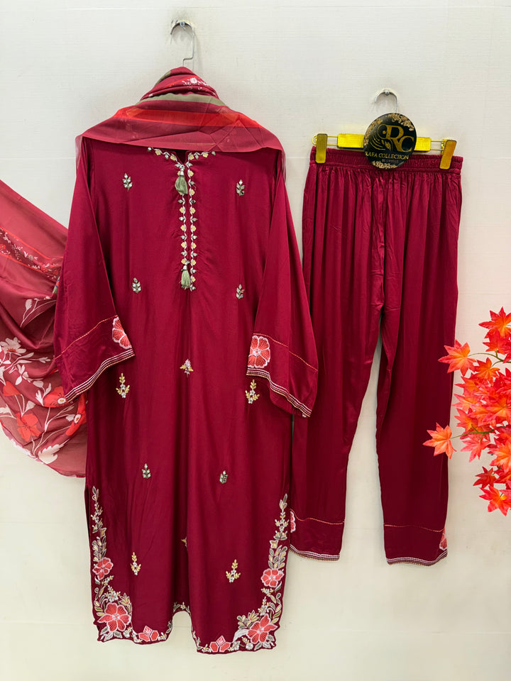 Embroidered Long Suits