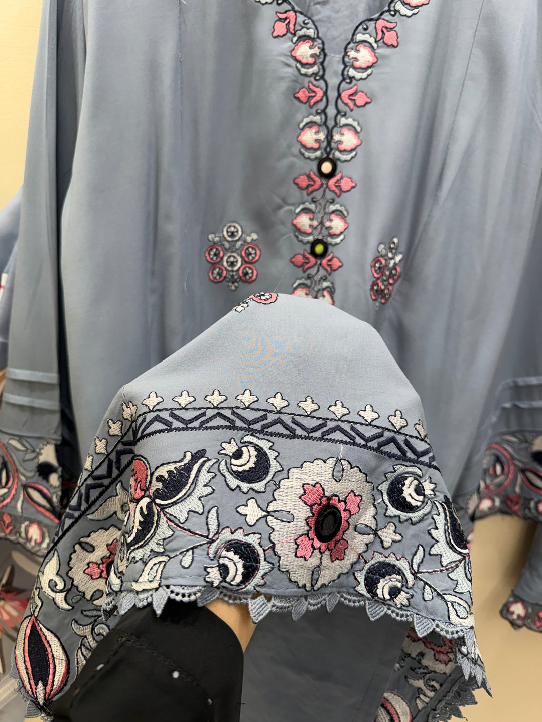Embroidered plus size suits 2978
