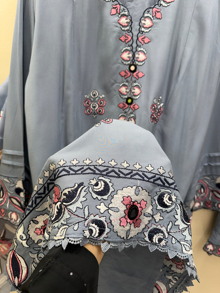 Embroidered plus size suits 2978