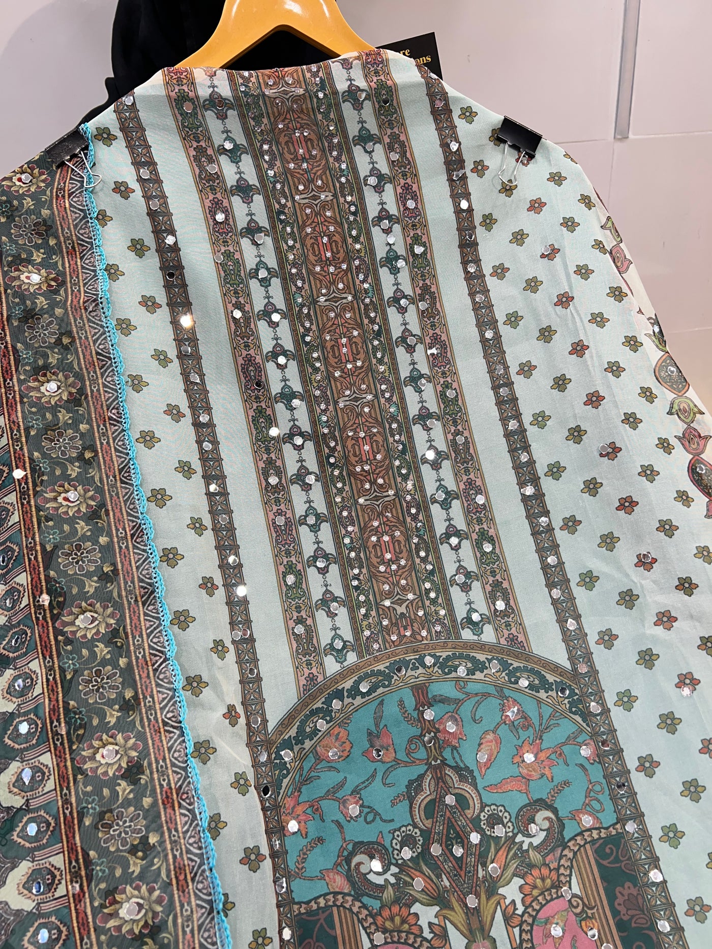 MIRROR WORK UNSTICH SUIT 1703