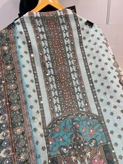 MIRROR WORK UNSTICH SUIT 1703