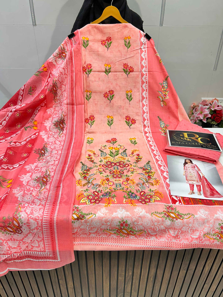 Cotton Printed suit 11546