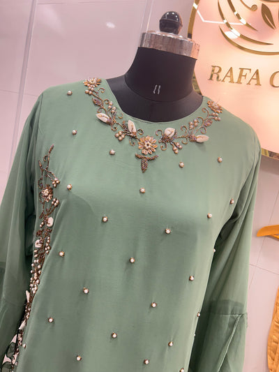 Cross-cut Kurti pant 626