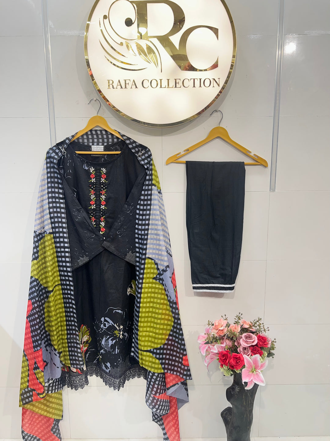 Cotton embroided suits 2612