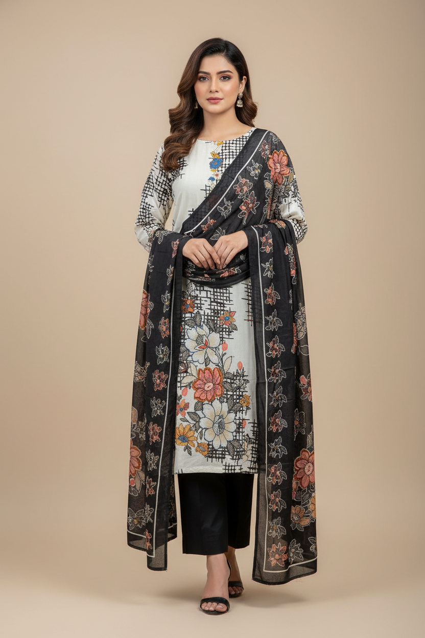 Cotton unstitched suits