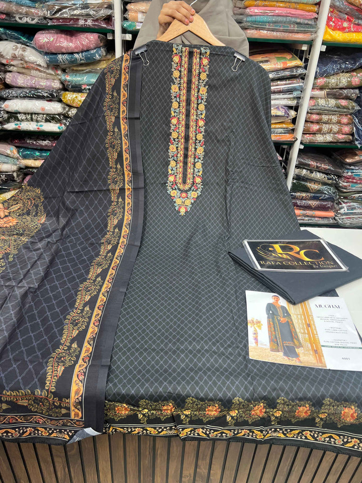 Cotton Unstitched Suit 1579