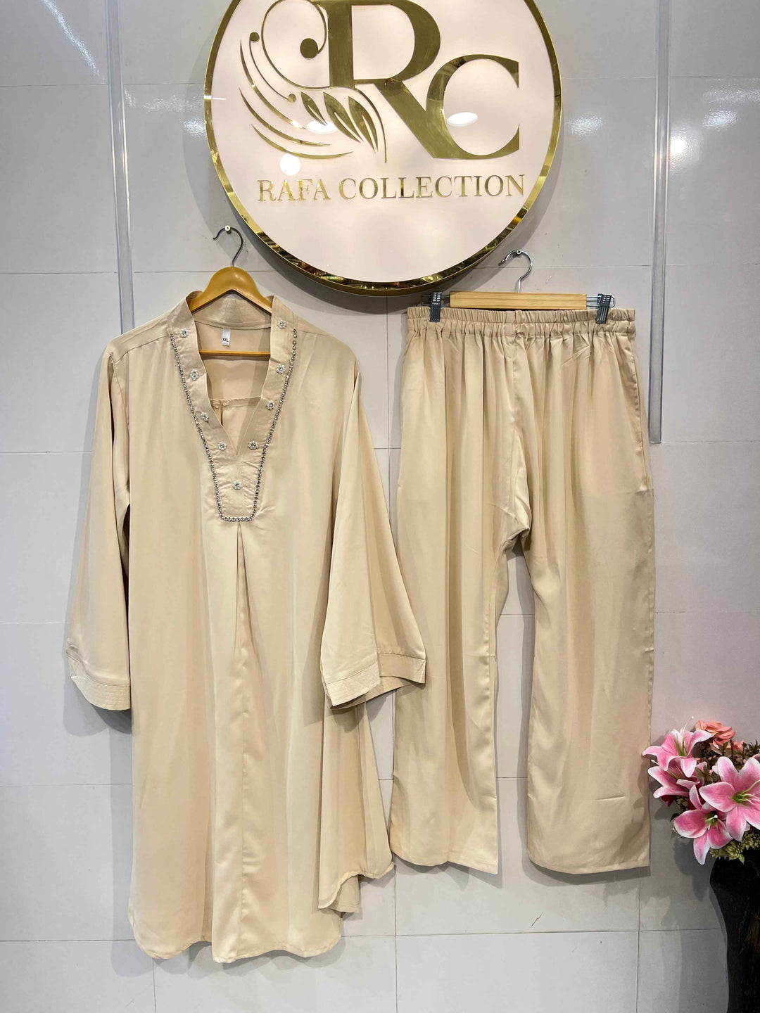 Imported satin co-ord set 2180