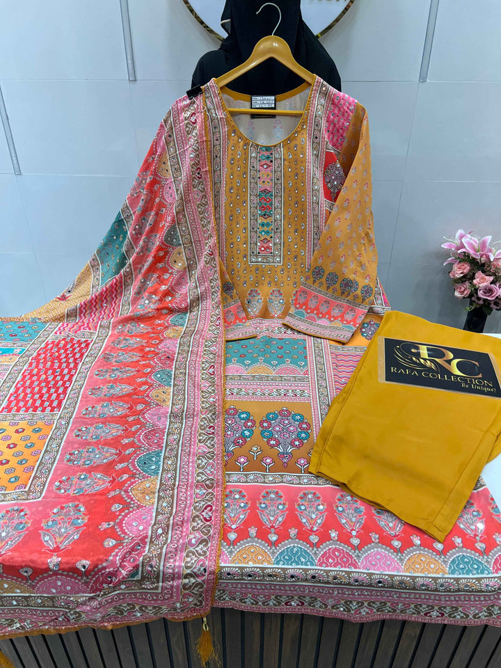 Sagar Multi mirror Suit 2217