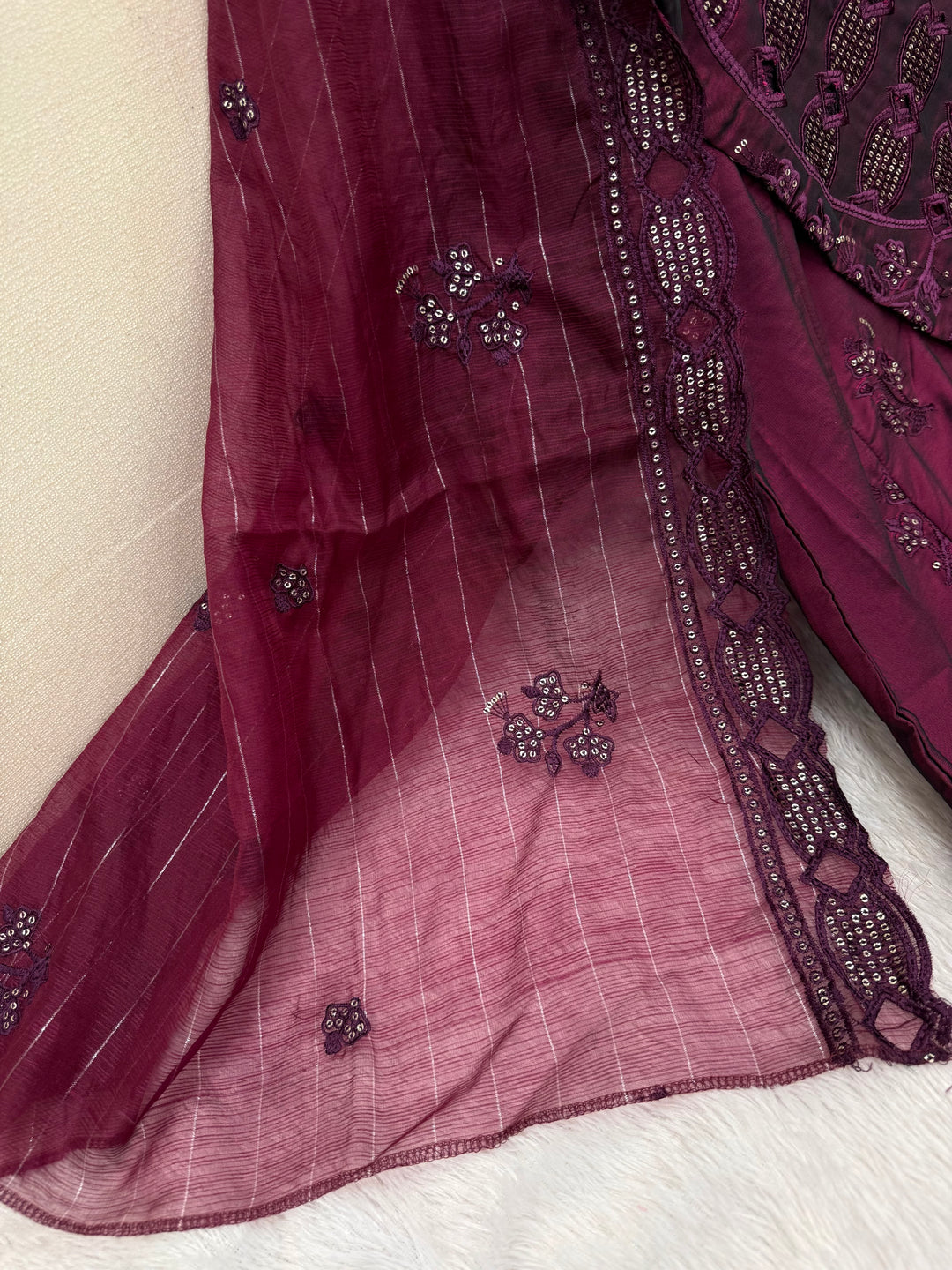 Premium cutwork long suit