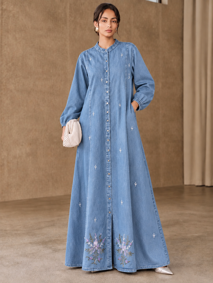 Denim Long Gown’s