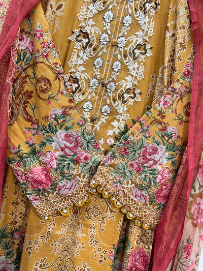 Pakistani embroided suits 2610