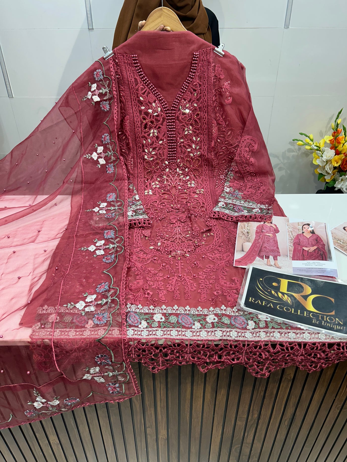 Pakistani cutwork suit 1648