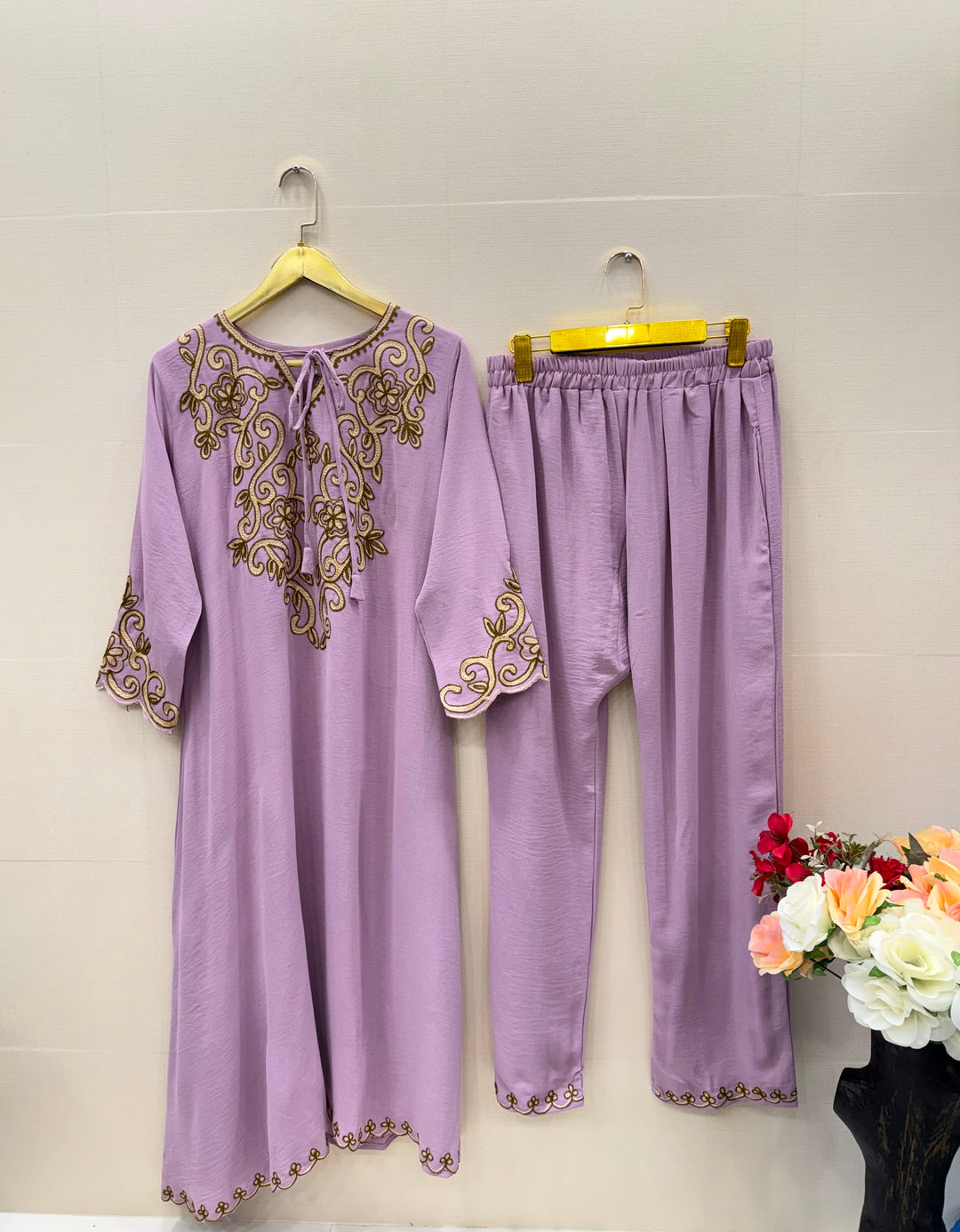 Imported embroided co-ord sets