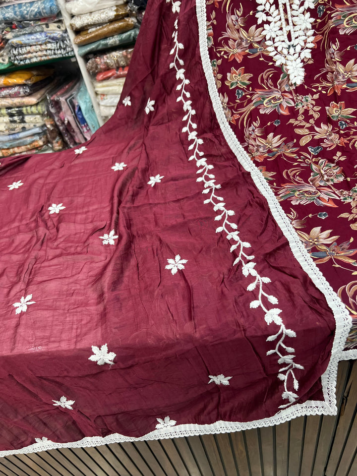 Lucknawi Unstitched suit 2757