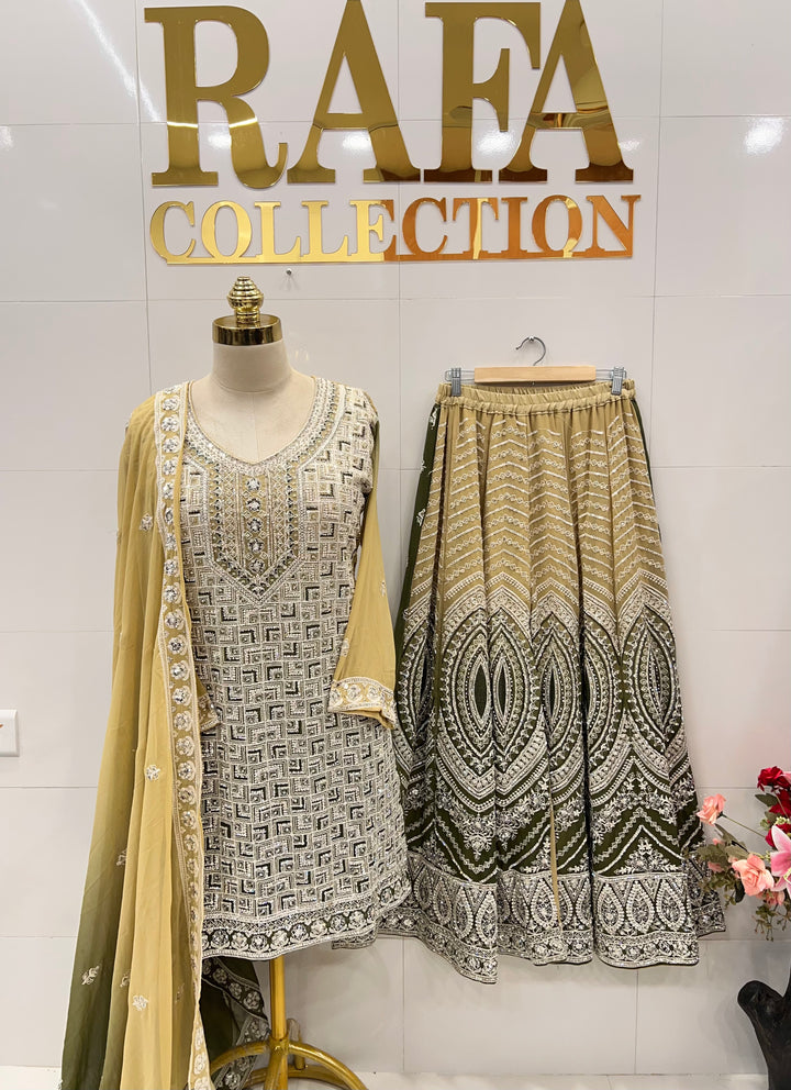 Lakhnawi wedding wear suits 59010