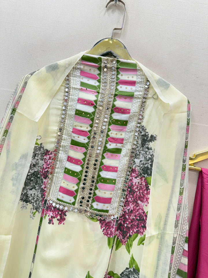 cotton unstitched suits