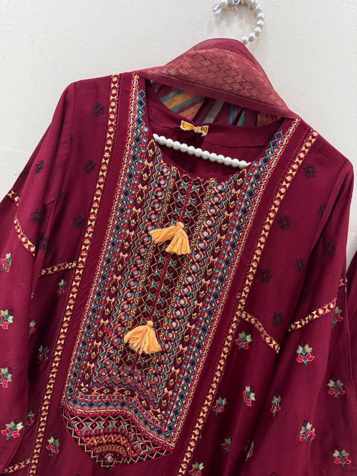 Afgani Embroidered Farshi suits
