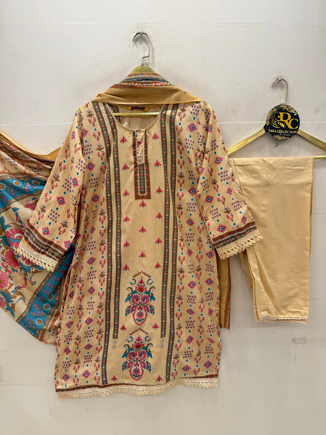 Semi Cotton printed Suits