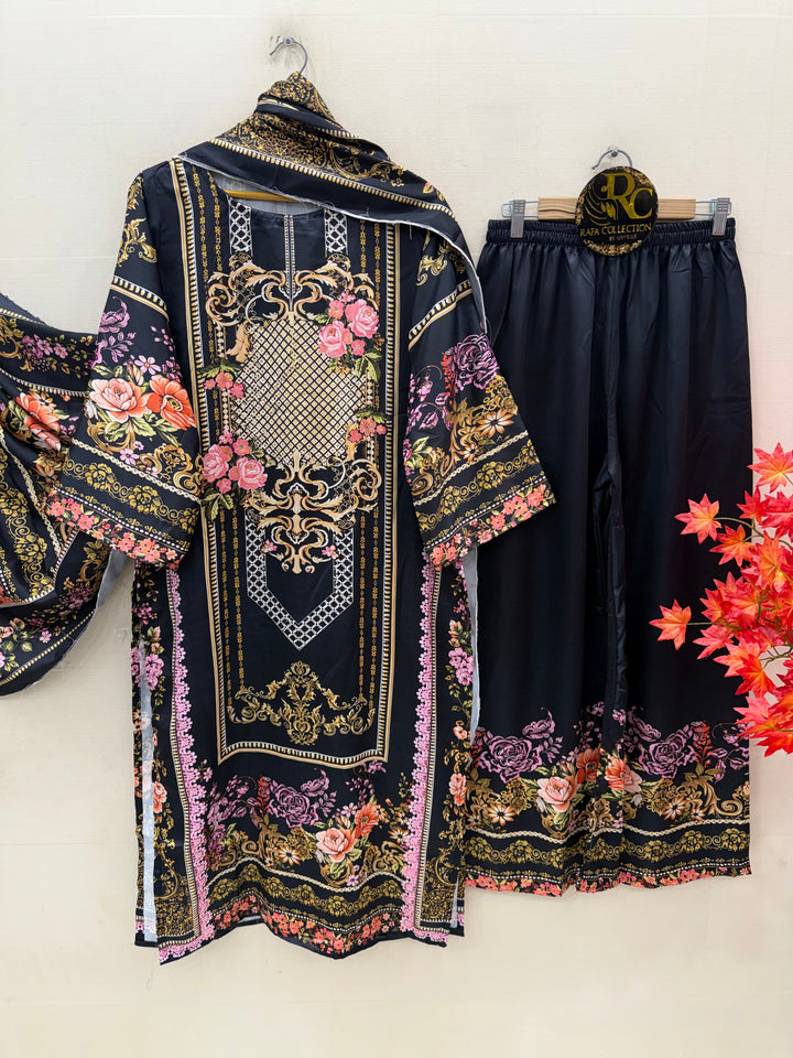 Satin Printed Suits