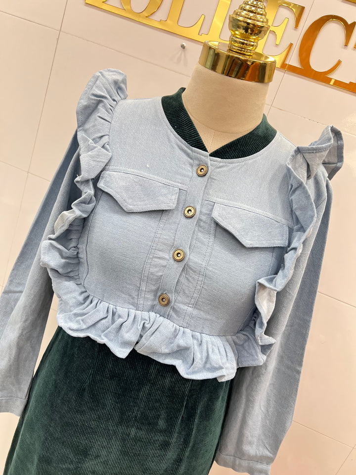Denim long Dresses 2824