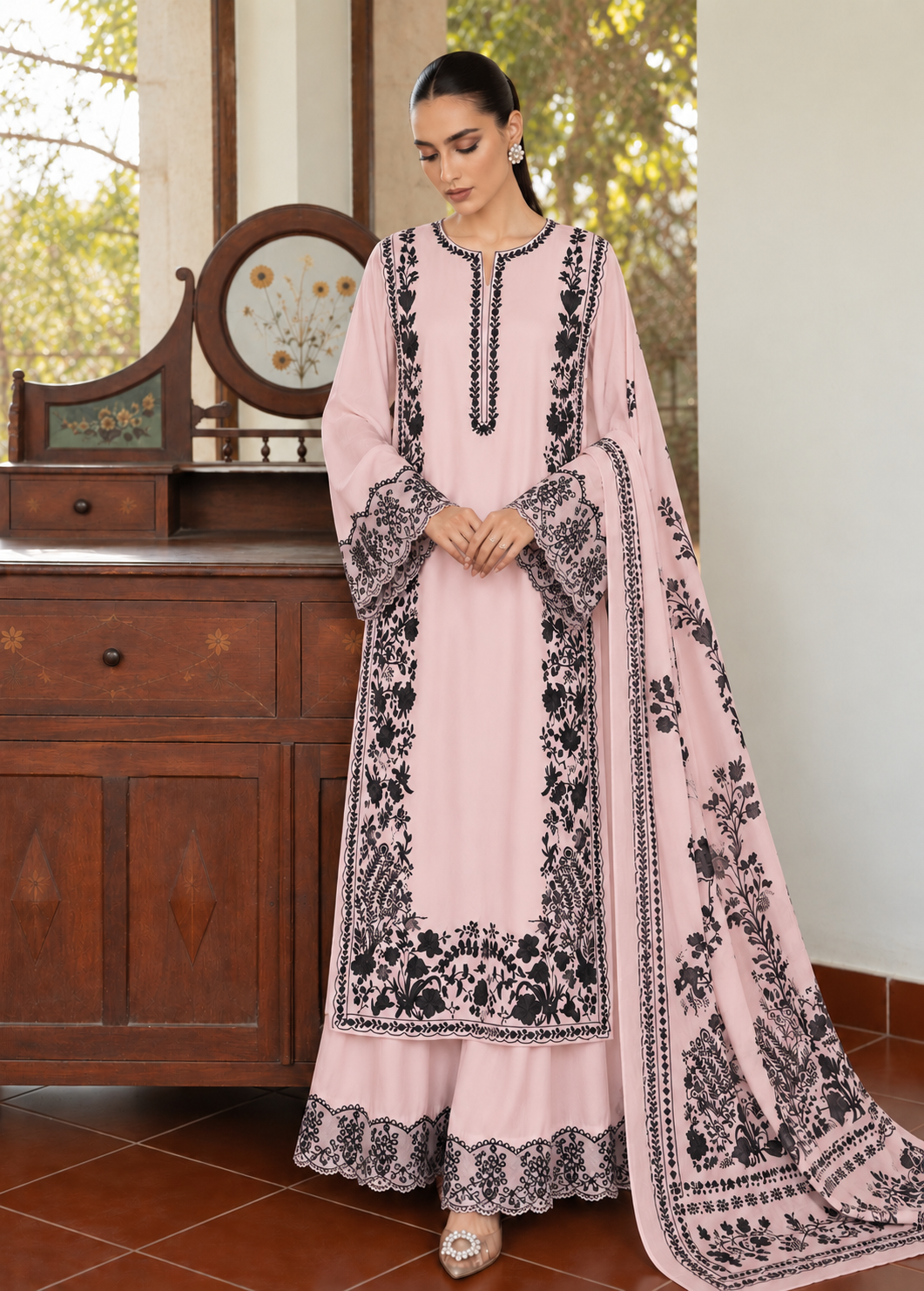 Embroidered Long Suits