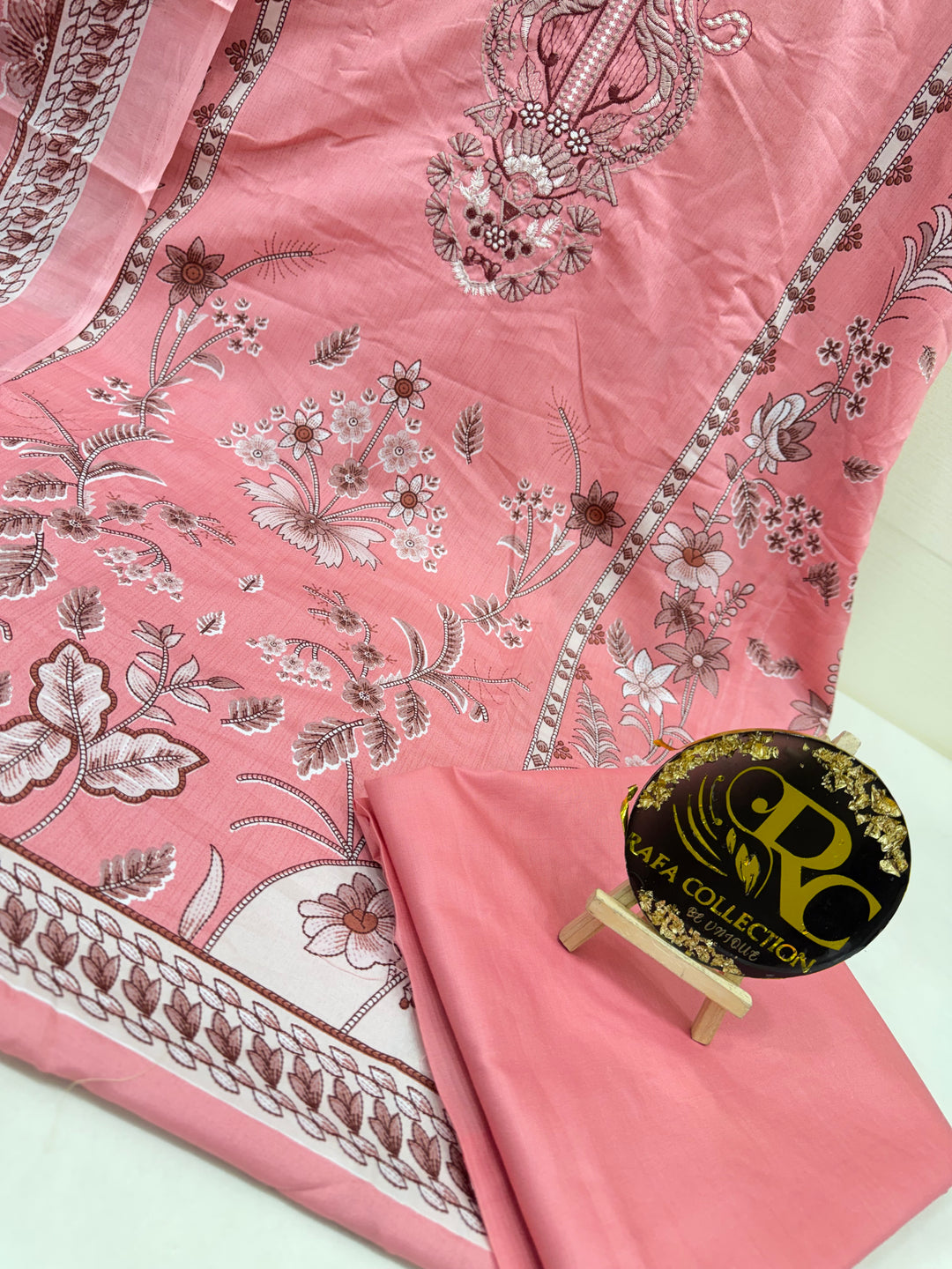 Cotton printed unstitched suits