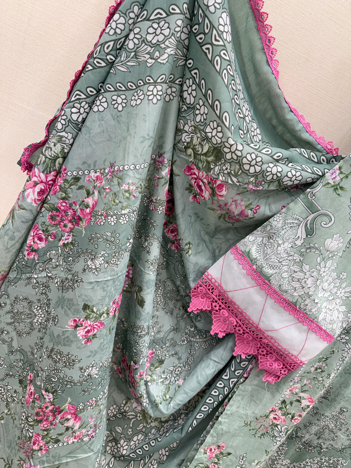 Pakistani patch work suit 5006