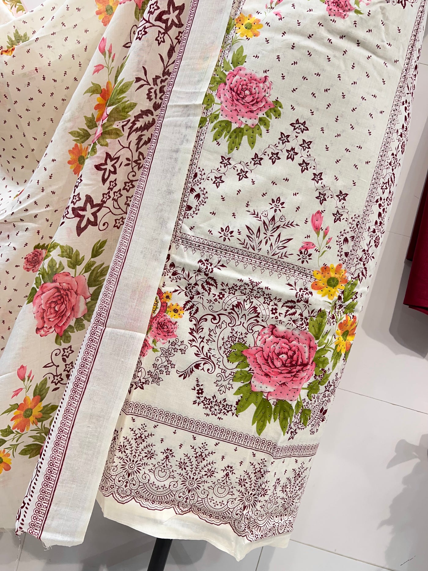 Cotton unstitch  suits 2518