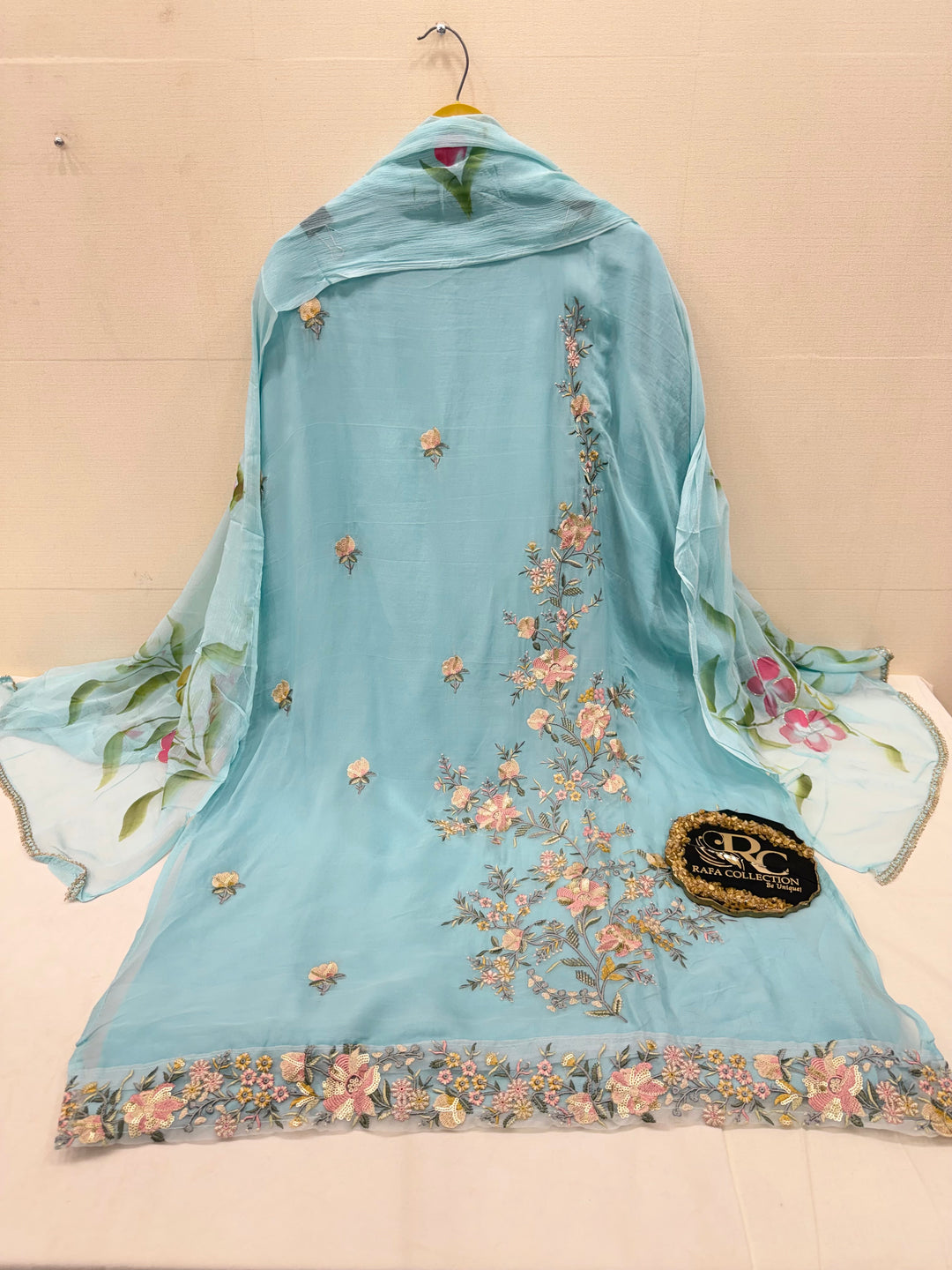 Organza unstitched suits