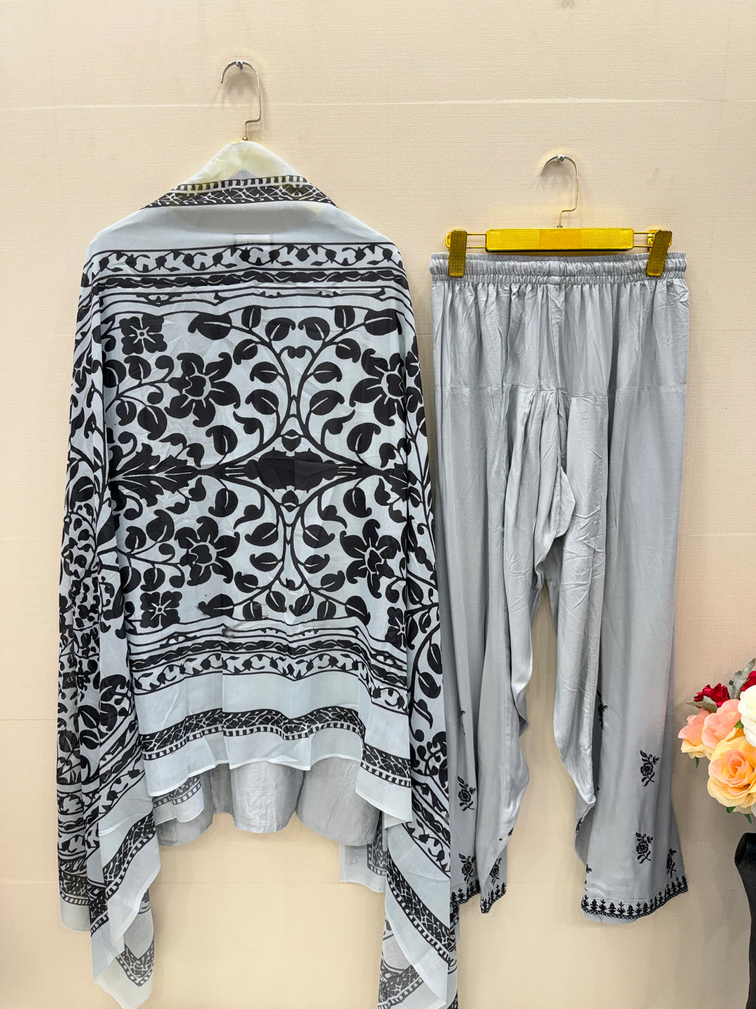 Embroided farshi suits