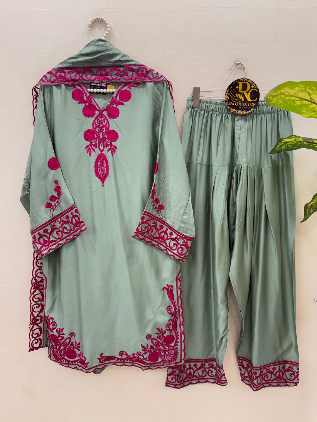 Pakistani Embroidered farshi suits