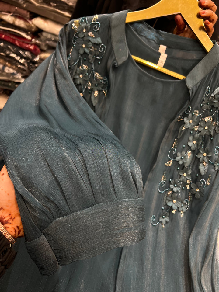 Shimmer shrug gowns 837