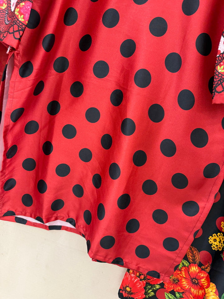 Satin Polka Dot Suits