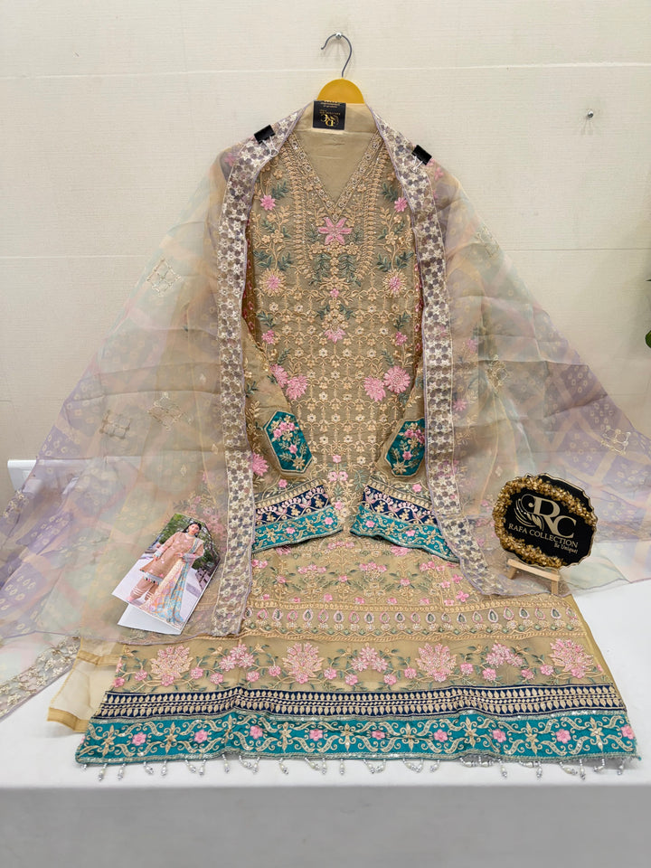 Organza Pakistani unstitch suits