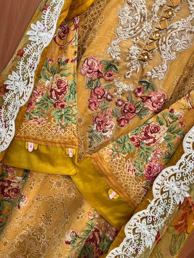 Pakistani patch work suit 2542