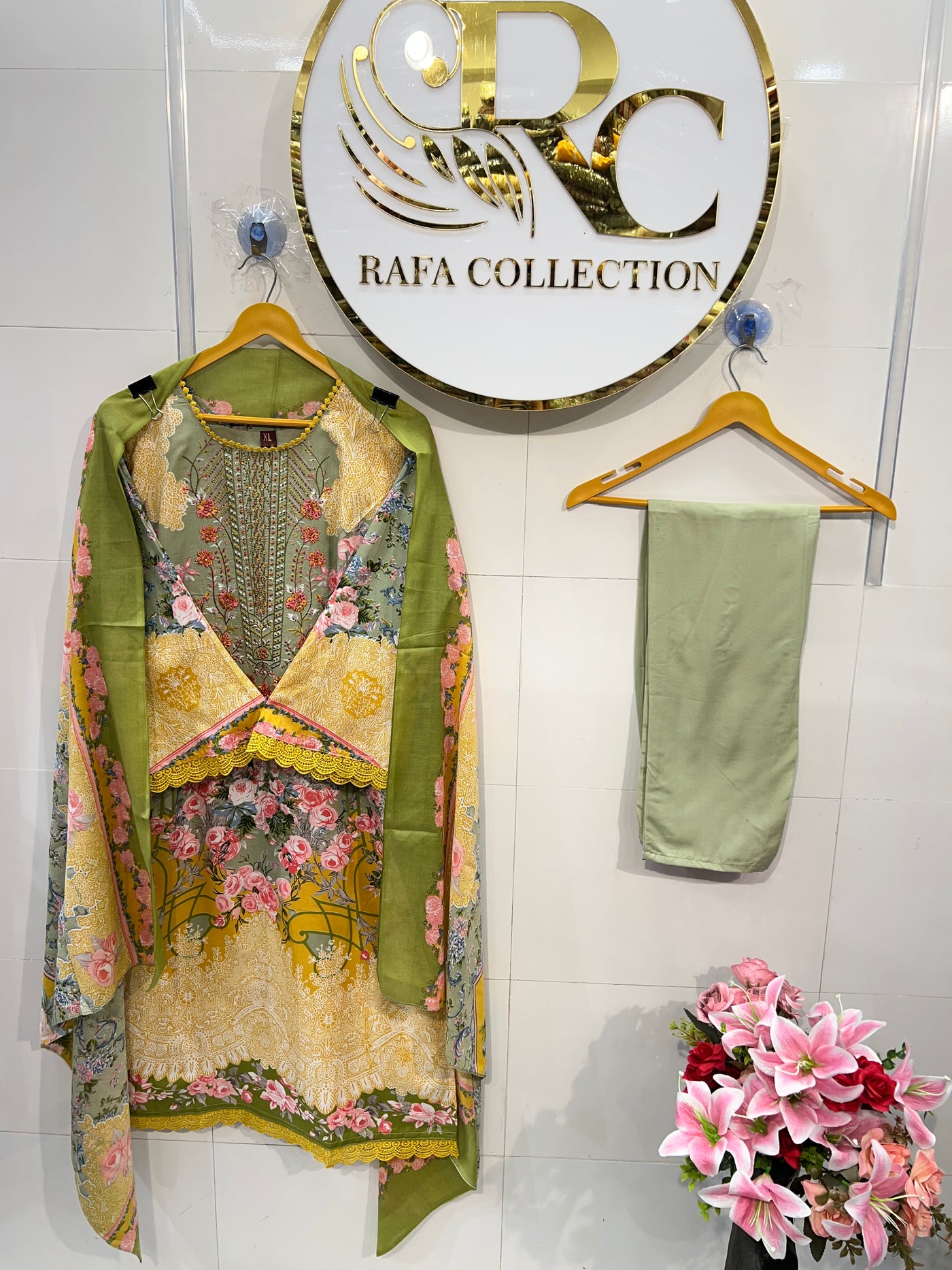 Semi cotton ready to wear suits 2103