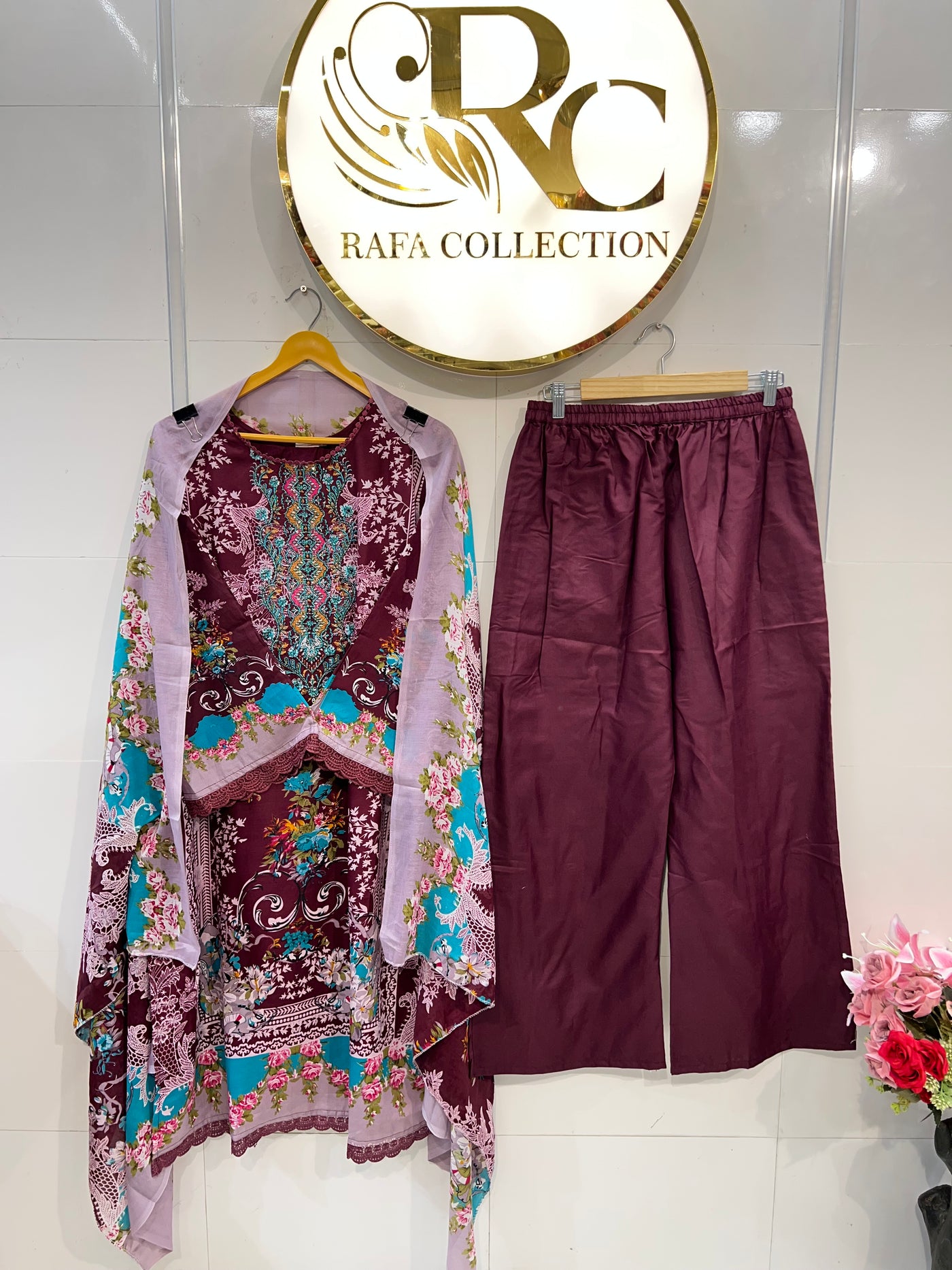 Semi cotton casual suits 2359