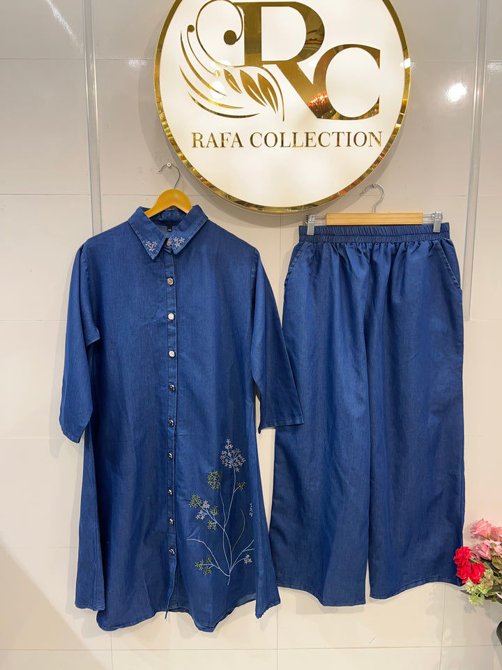 Denim Embroided Co-Ord Sets 433