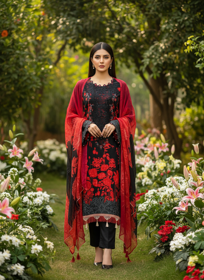Pakistani patch work suit 2659