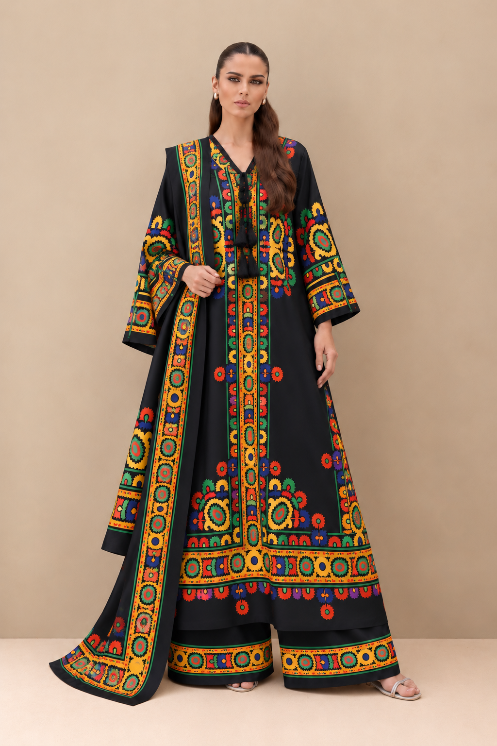 Printed Pakistani Long Kaftan’s
