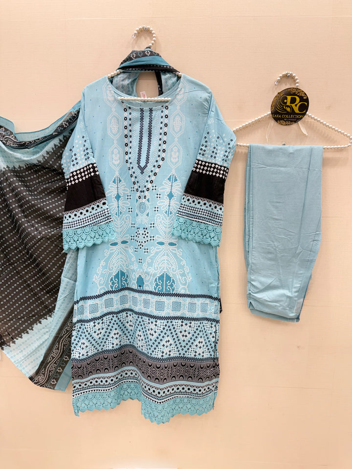 Cotton ready to wear suits 8001