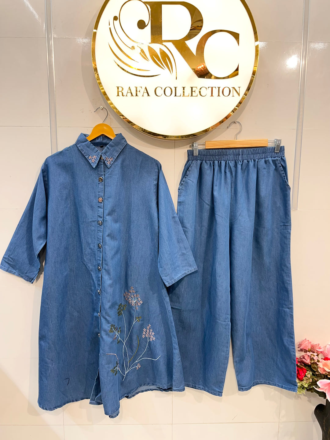 Denim Embroided Co-Ord Sets 433