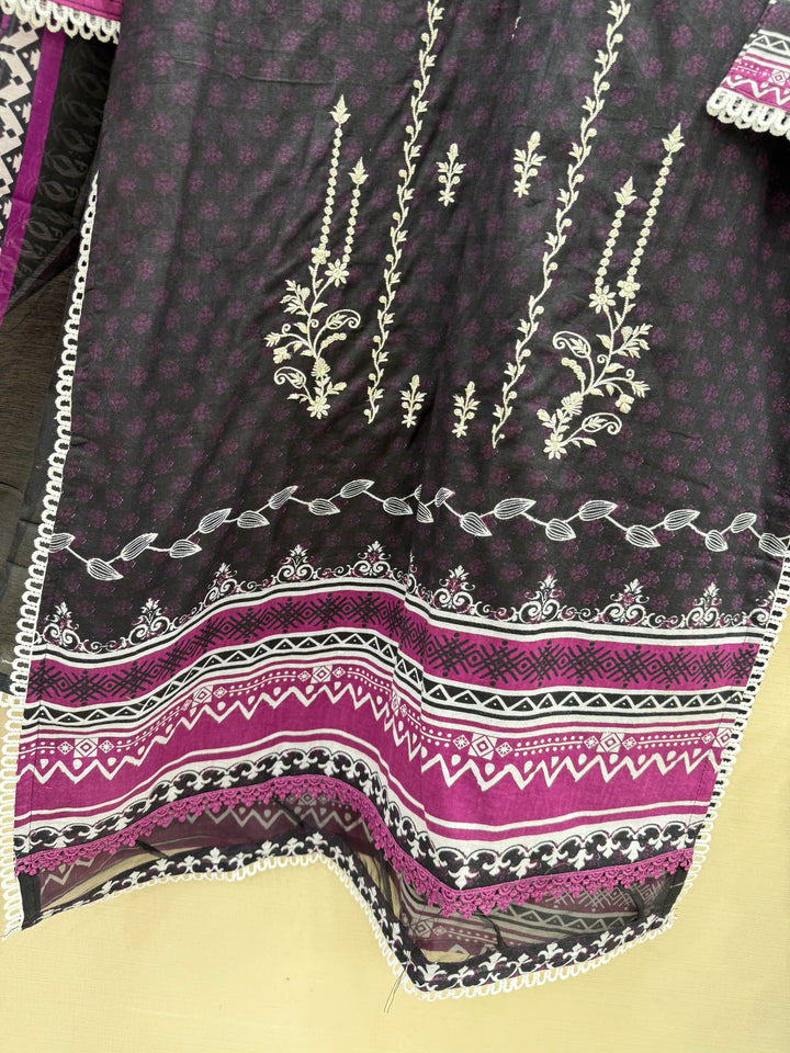 Pakistani printed embroidered suits 7015
