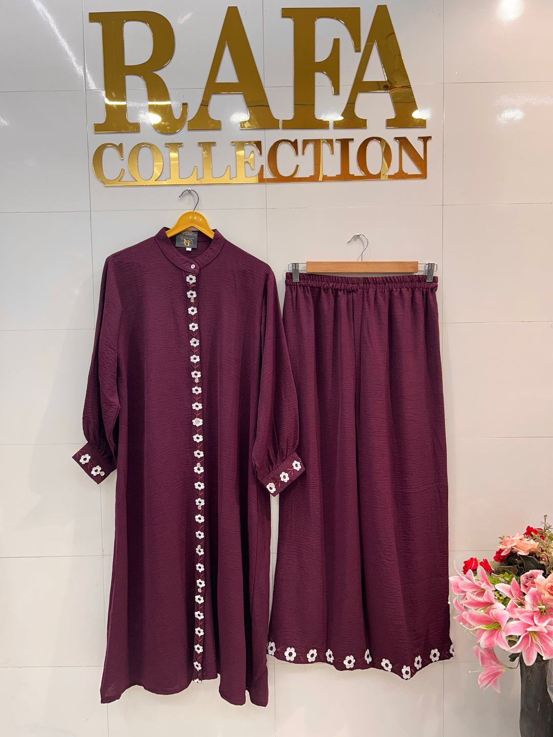 Imported crinkle co-ord sets