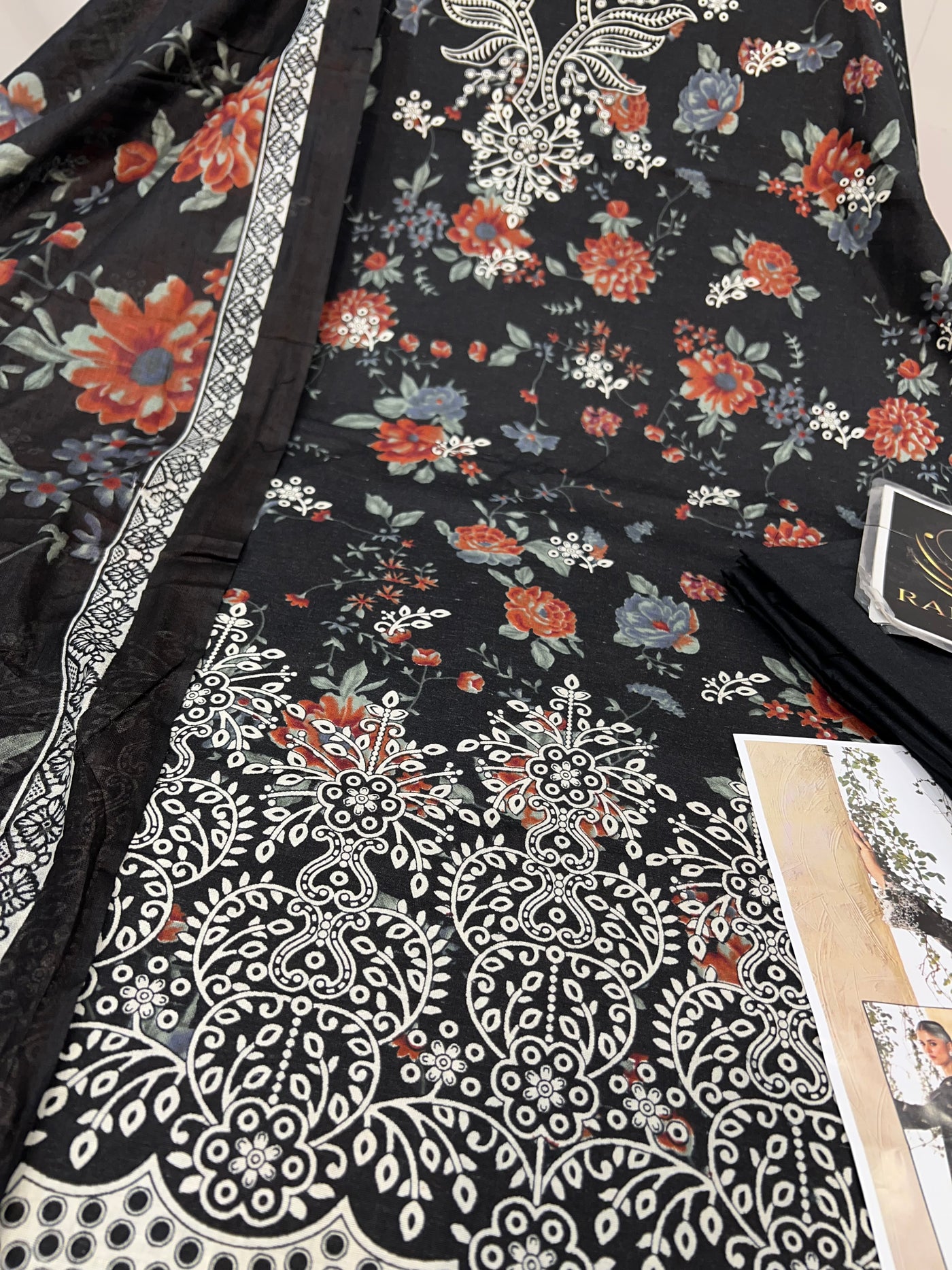 Cotton unstitched suit 1879