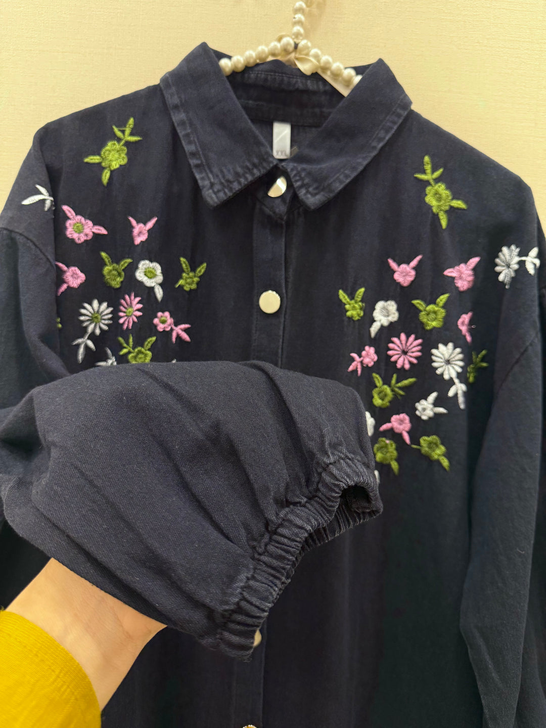 Denim embroidered co-ord sets
