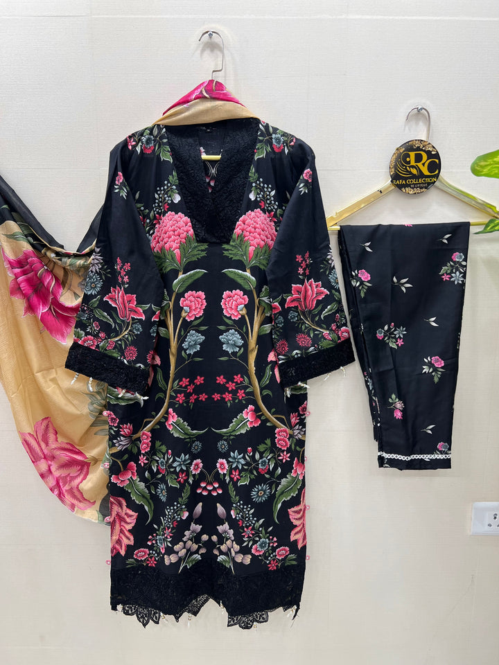 Cotton patch work suits for women 3006