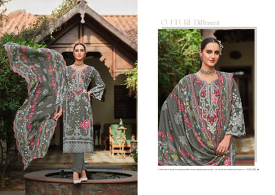 Cotton embroided dupatta collection 1707