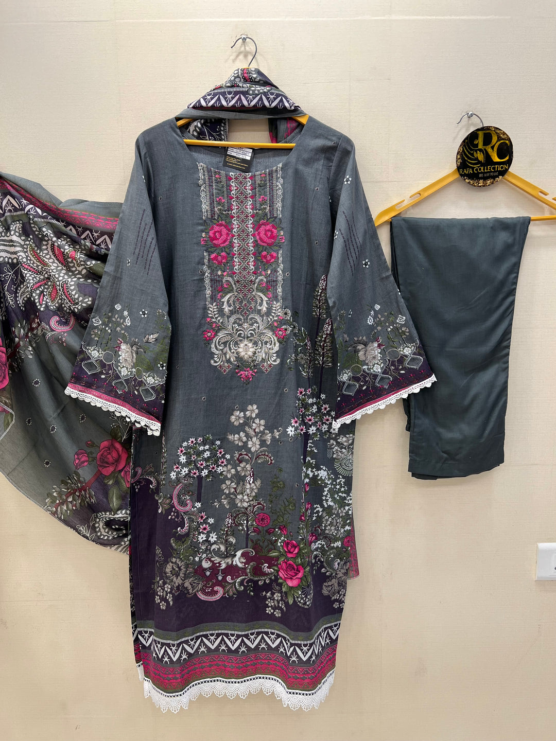 Cotton Embroidered Suits