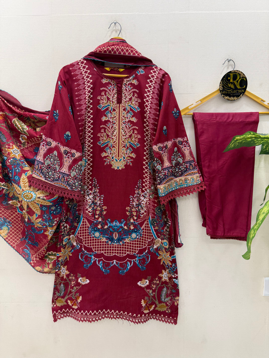 Semi Cotton printed Suits